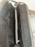 Krokooptik Schulter Tasche Grau Y2k