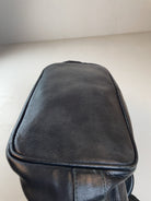 Leder Schulter Tasche Schwarz Y2k