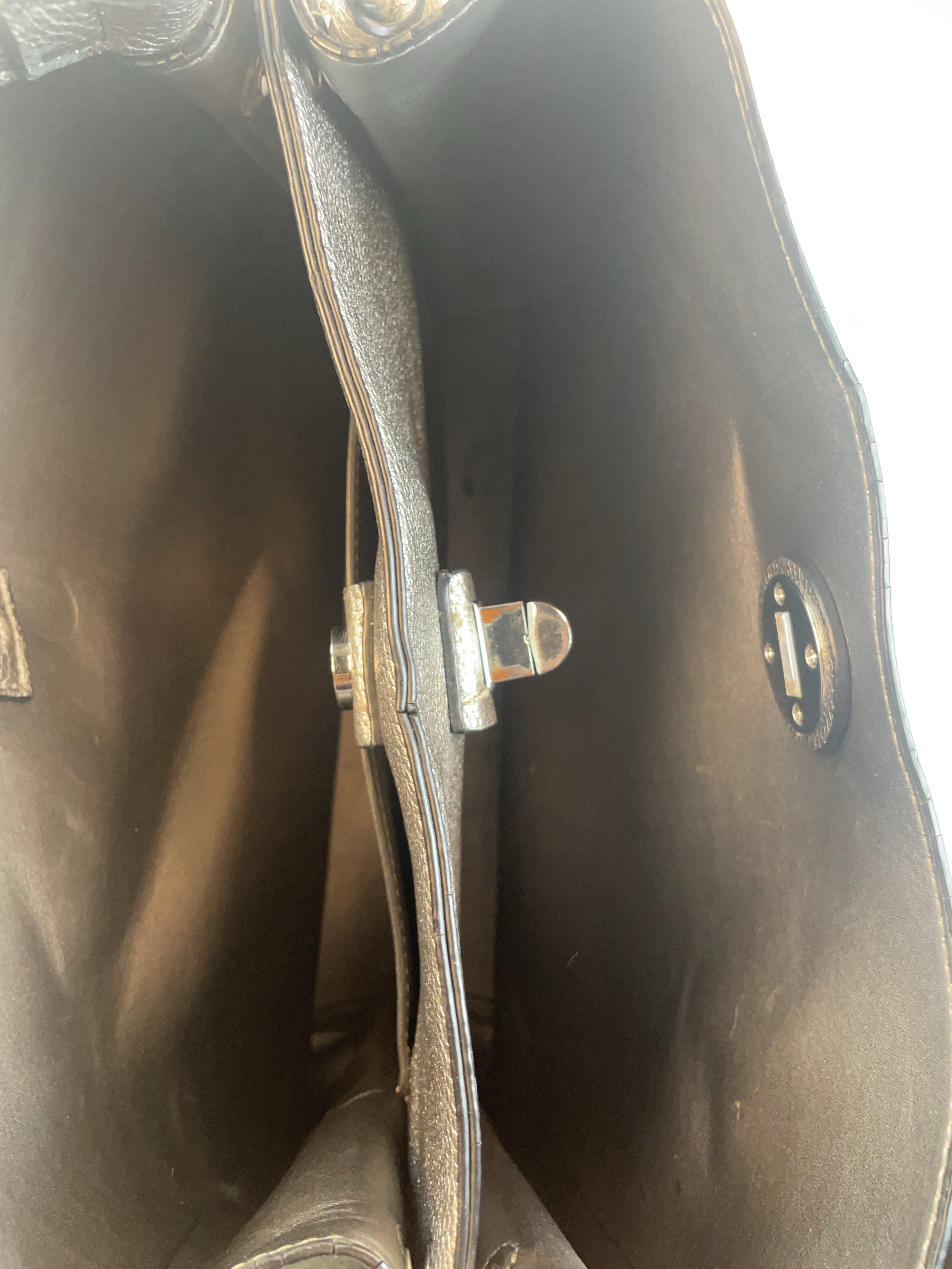 L.credi Shopper Tasche Silber Y2k