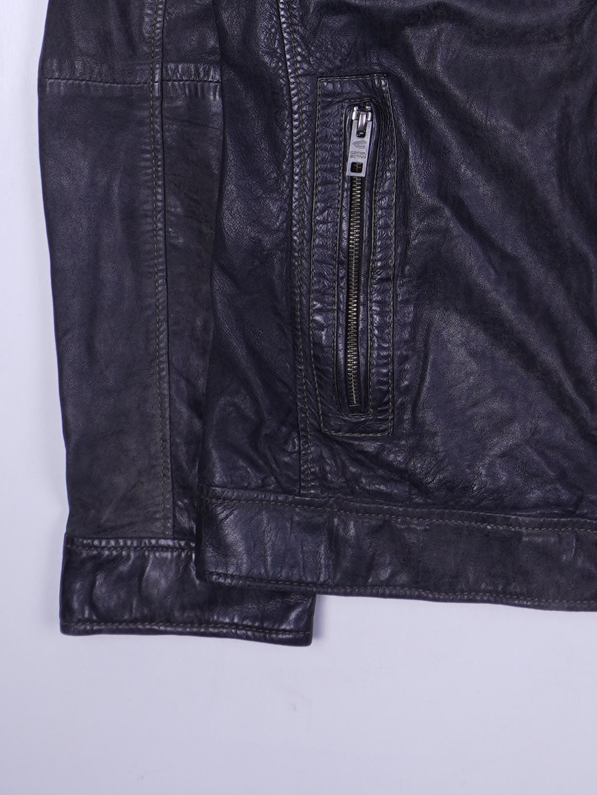 Camel Lederjacke (XL)