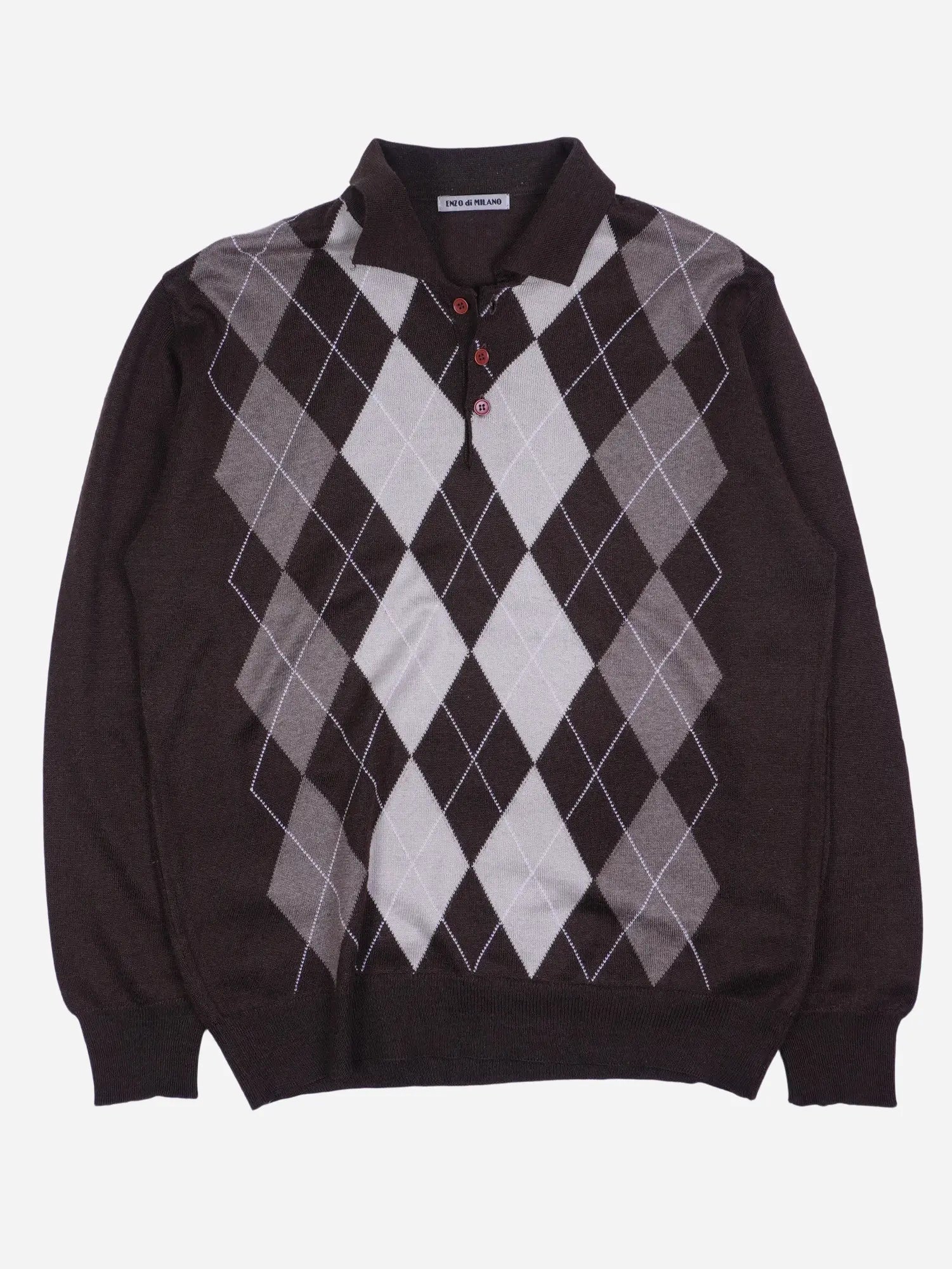 Vintage Half Button Sweater (L)