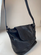 Leder Schulter Tasche Schwarz Y2k