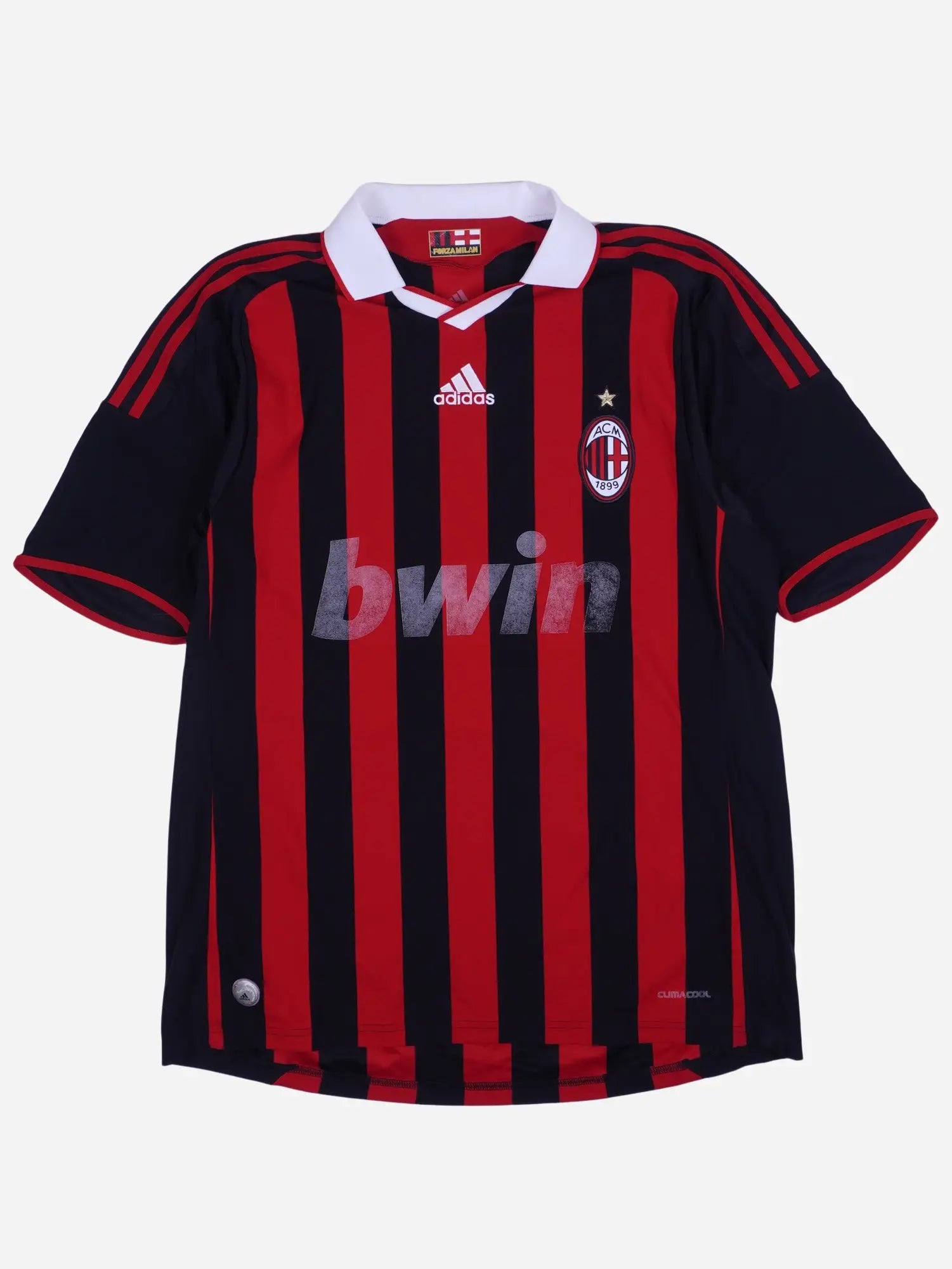 Adidas Ac Mailand Gilberto 30 2007/08 Heim Trikot (L)