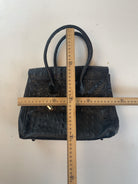 Kroko Handheld Tasche Schwarz Y2k