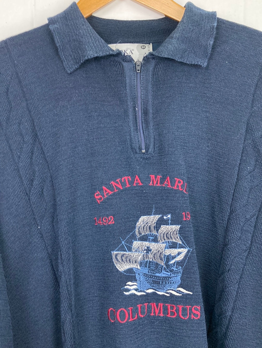 „Santa Maria Columbus“ Strick Sweater (L)