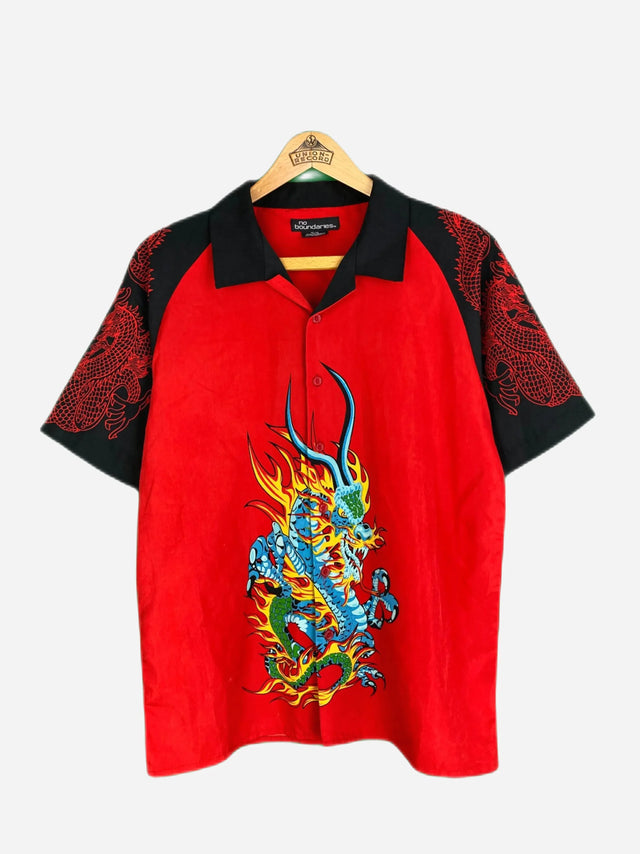 Vintage Dragon Kurzarmhemd (M)