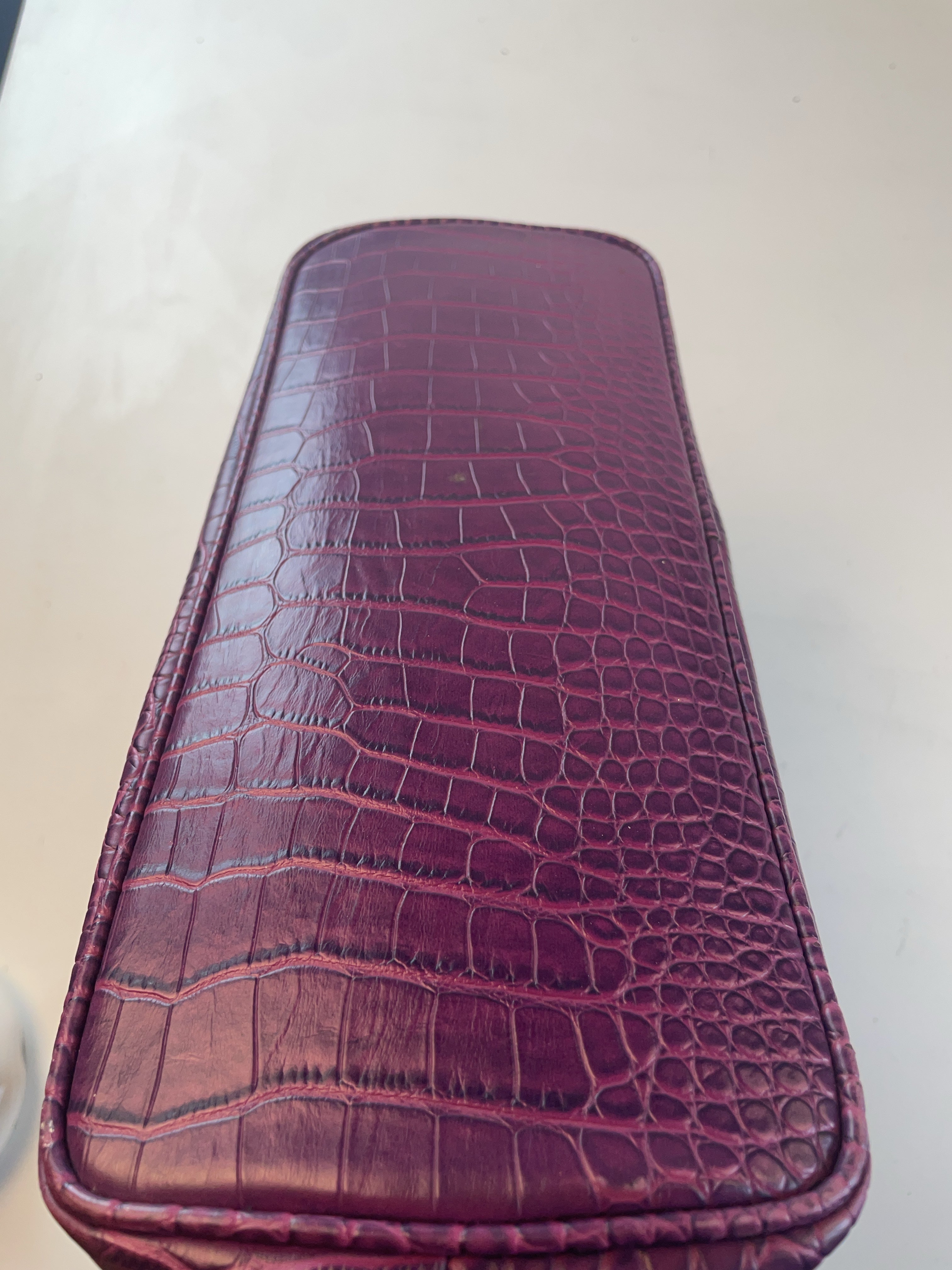 Kroko Schulter Tasche Lila Y2k