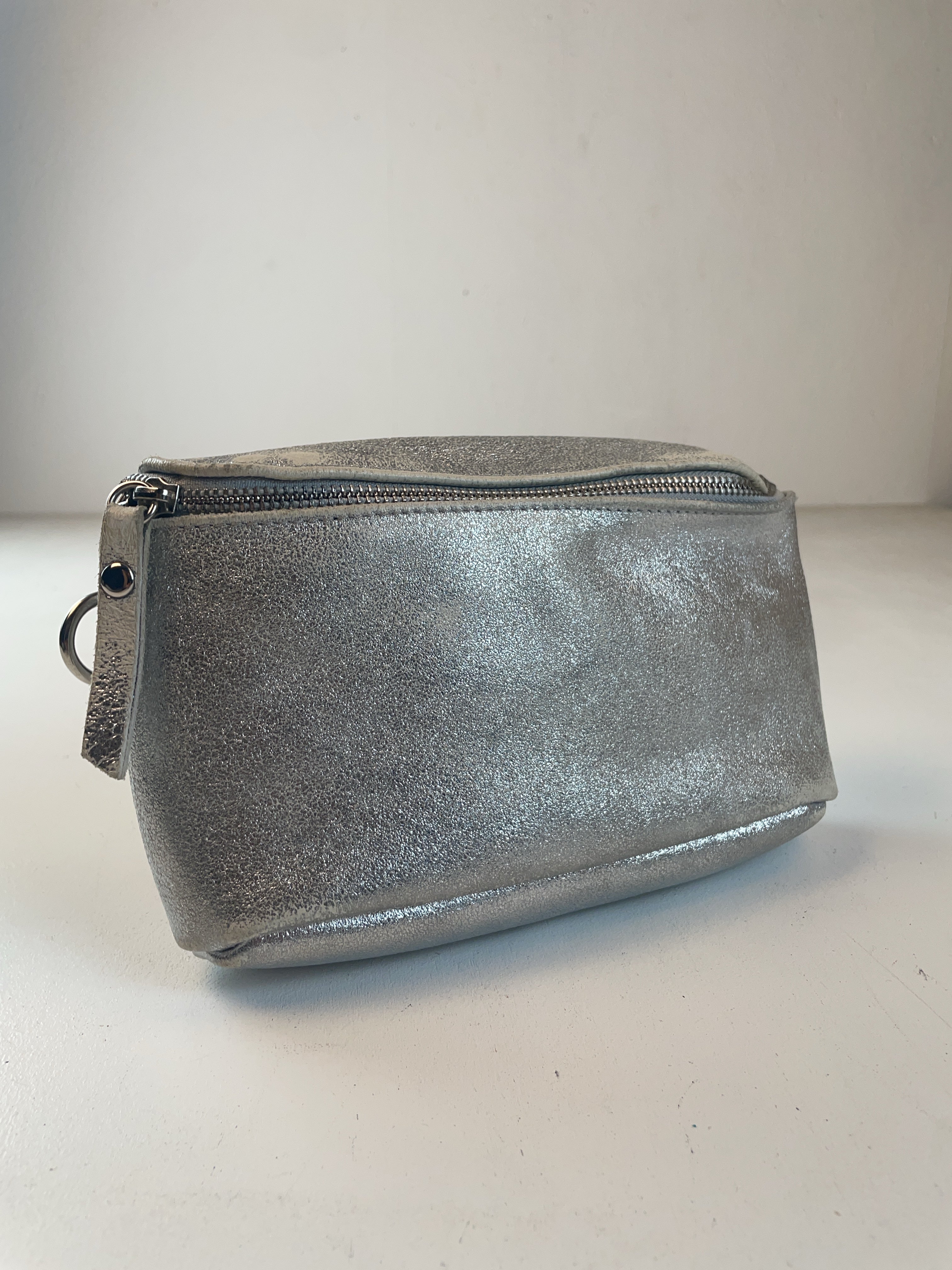 Metallic Clutch Tasche Silber Y2k