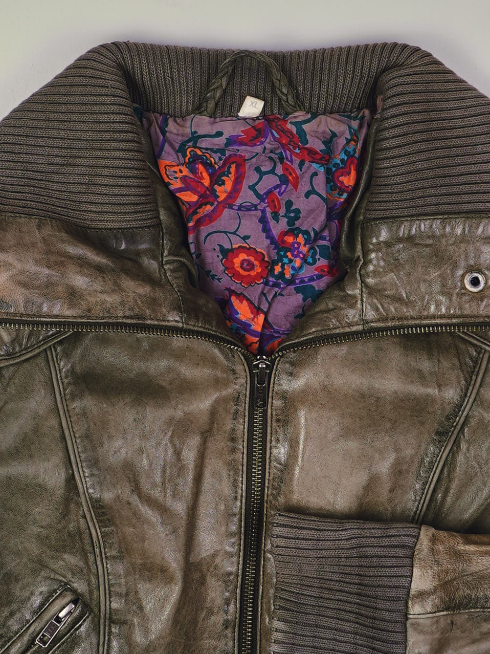 Vintage Lederjacke (S)