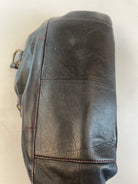 Leder Schulter Tasche Schwarz Y2k