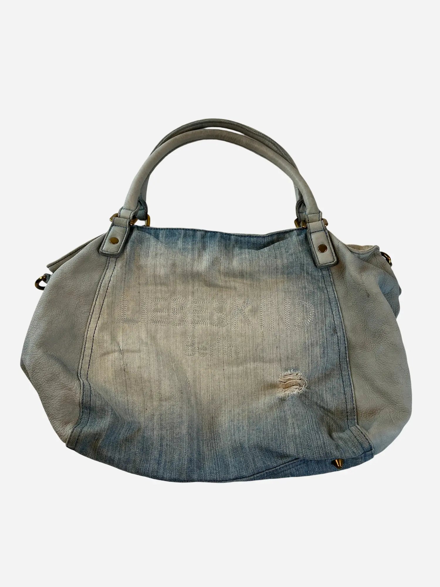Vintage Liebeskind Jeans Tasche Blau