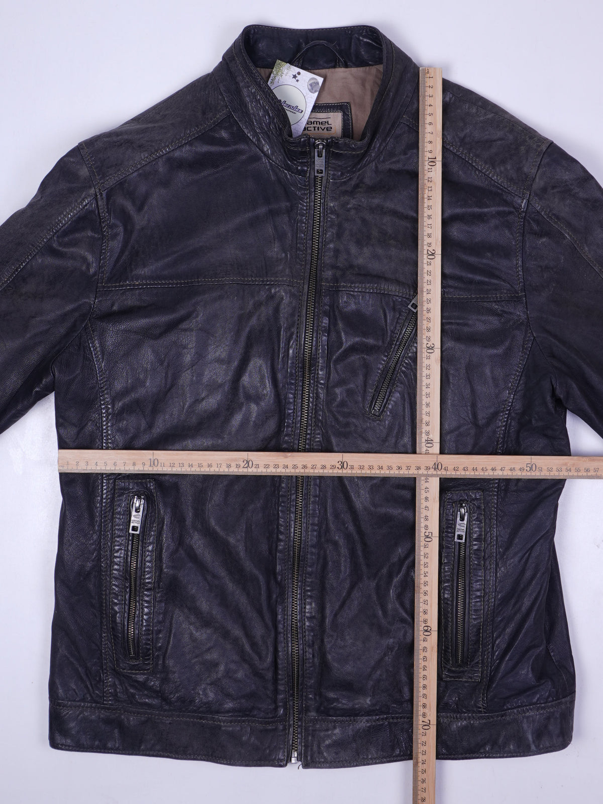 Camel Lederjacke (XL)