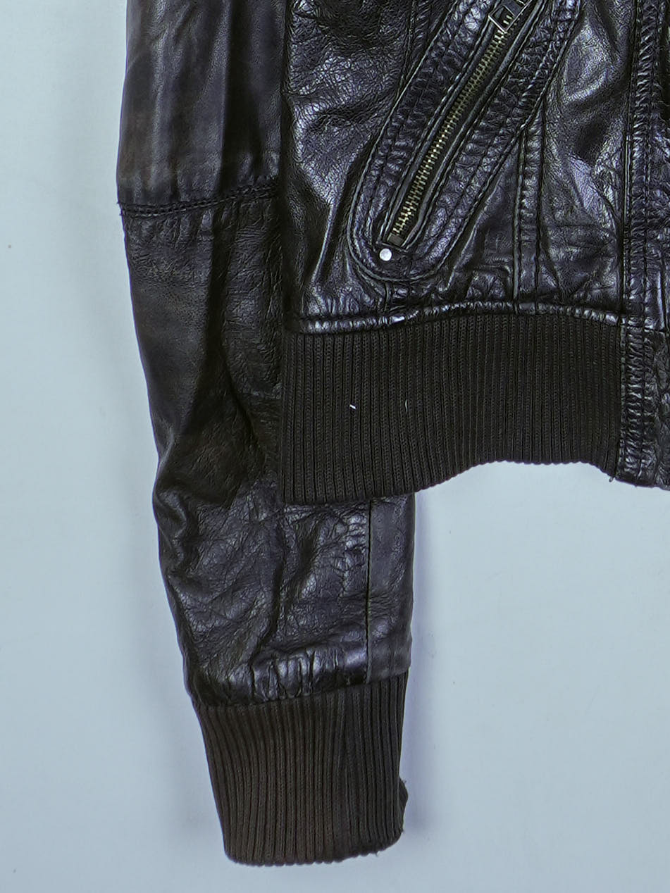 Vintage Lederjacke (XS)