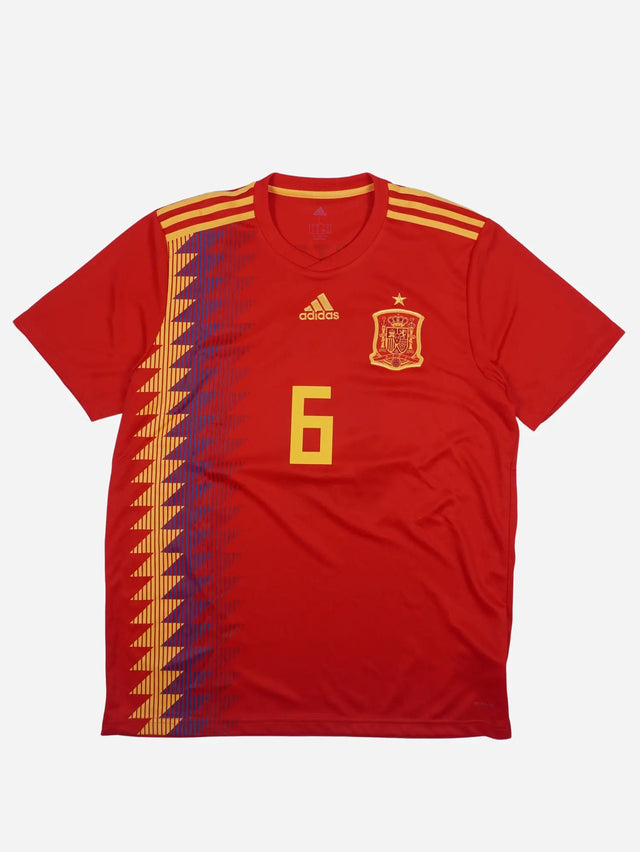 Adidas Spanien A. Iniesta 6 2018 Heim Trikot (L)