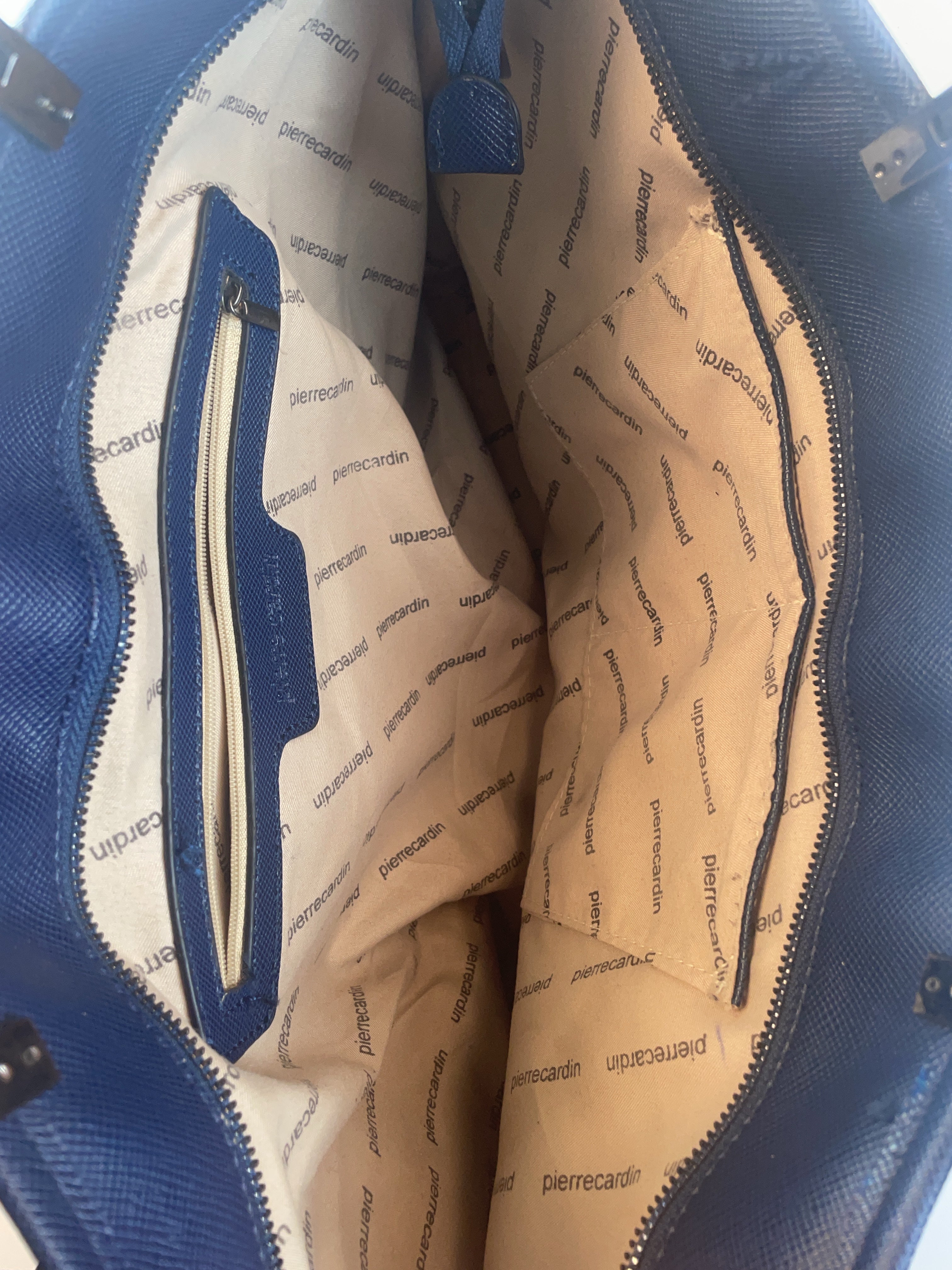 Pierrecardin Shopper Tasche Marineblau Y2k