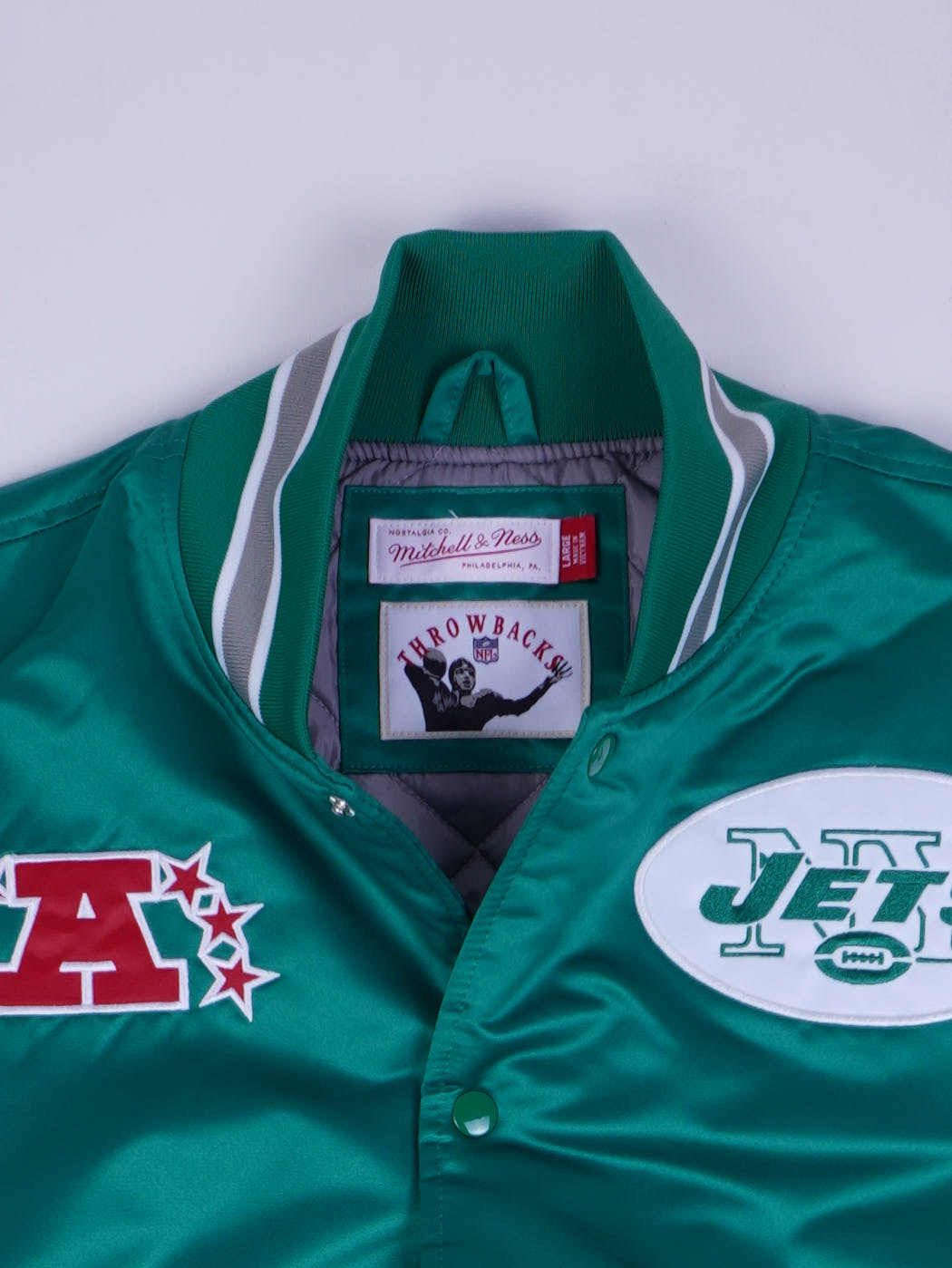 Mitchell & Ness Jets NFL College Jacke (L)
