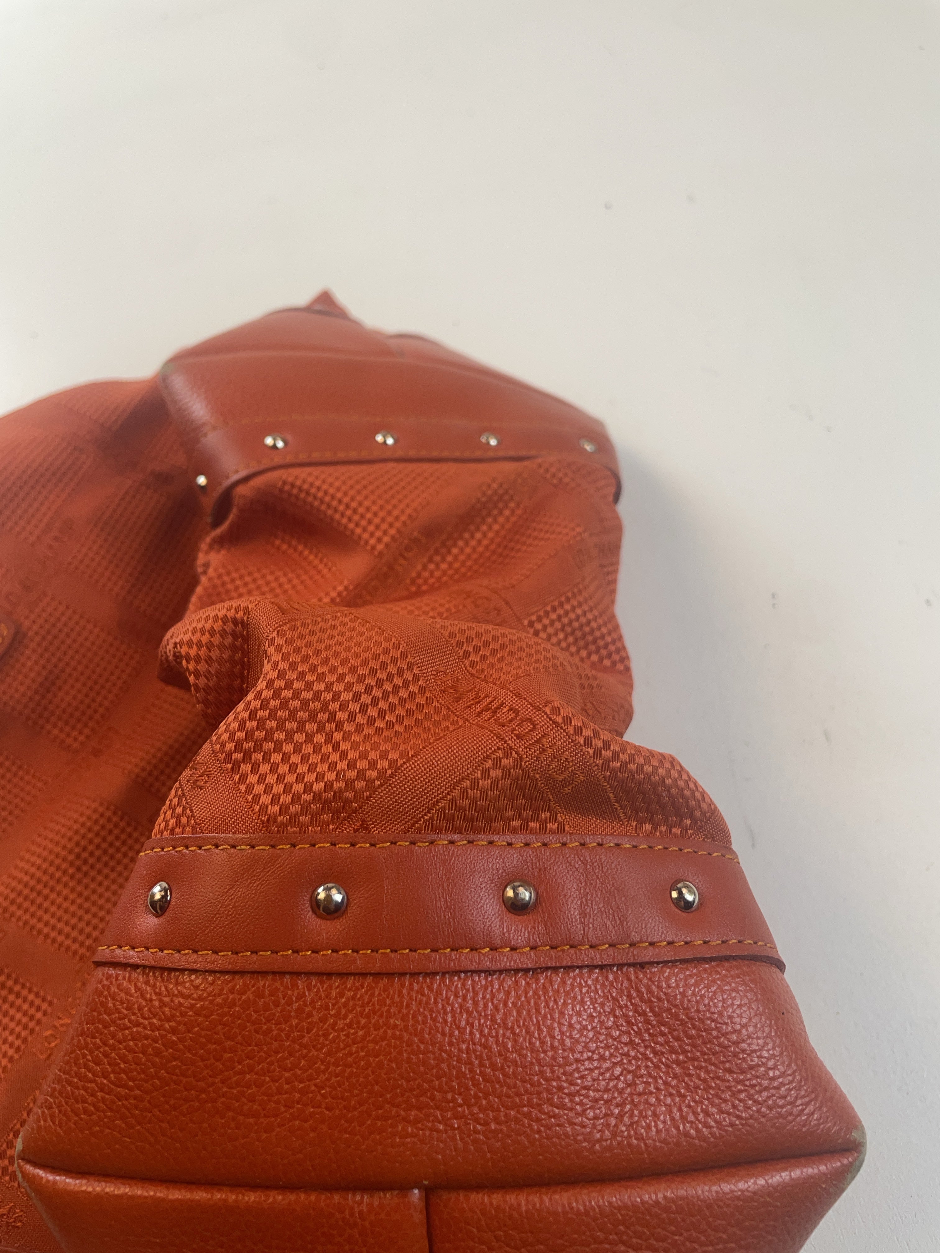 Longchamp Shopper Tasche Orange Y2k