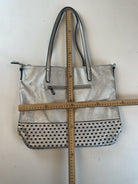 Coveri Collection Shopper Tasche Silber Y2k