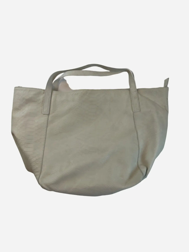 Schlangenoptik Shopper Tasche Weiß Y2k