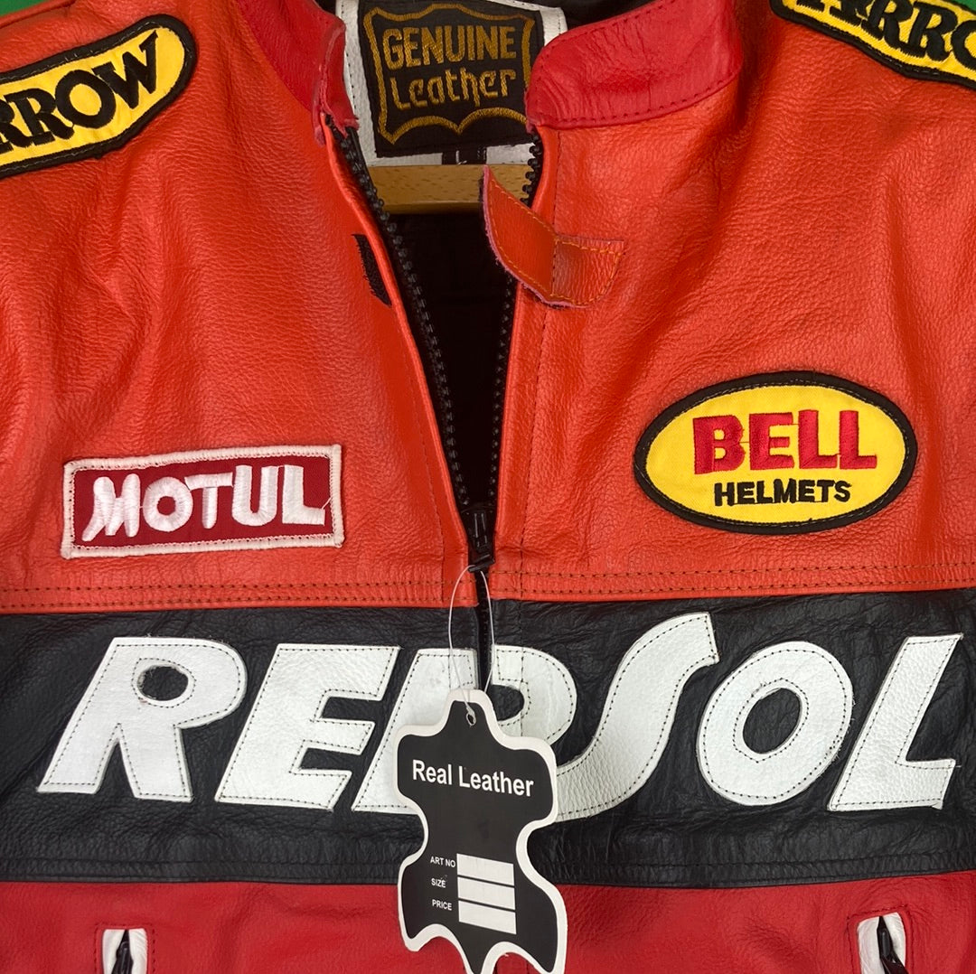 Repsol Leather Racing Jacket (L)