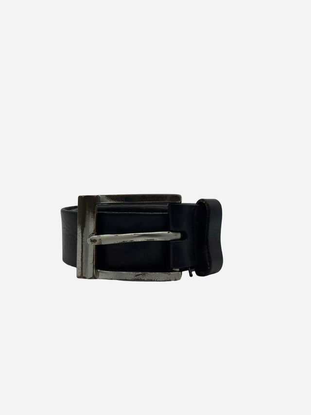 Vintage Leder Gürtel Schwarz