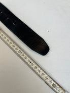 Vintage Leder Gürtel Schwarz