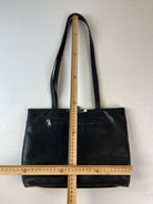 Vintage Leder Tasche Schwarz