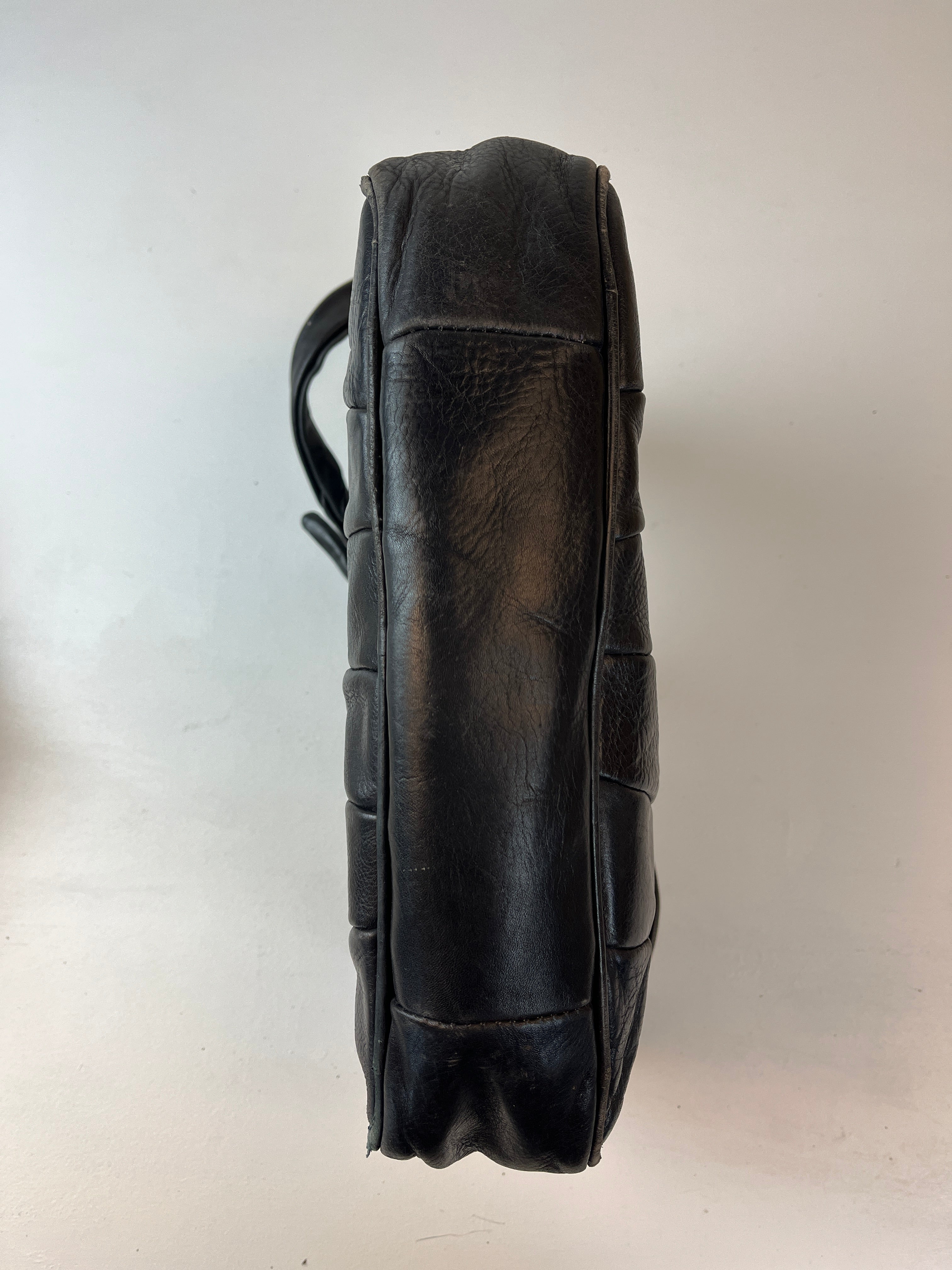 Vintage Leder Tasche Schwarz