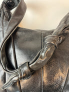 Vintage Leder Tasche Schwarz