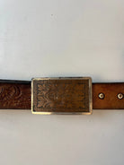 Vintage Leder Gürtel Braun