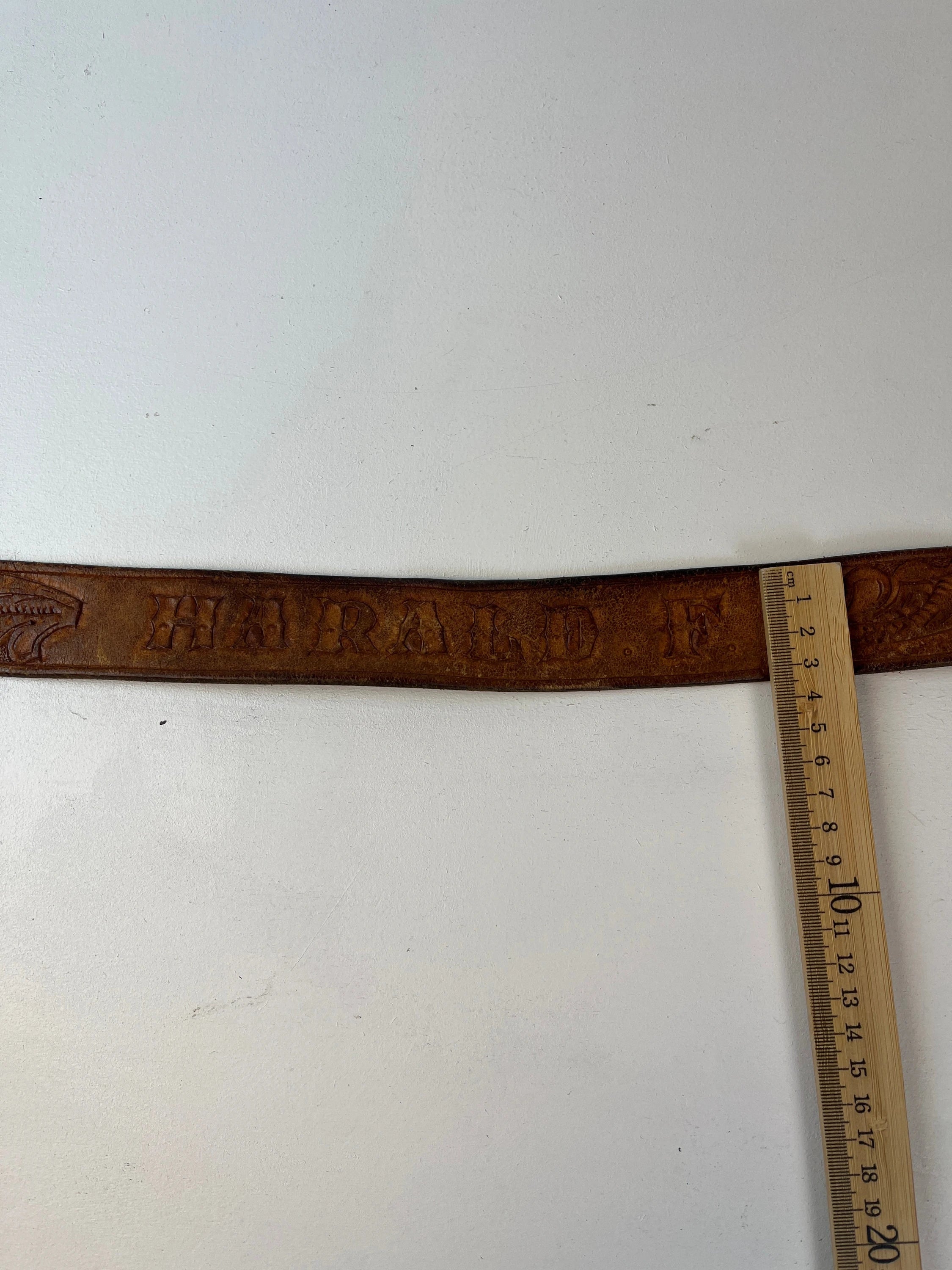 Vintage Leder Gürtel Braun