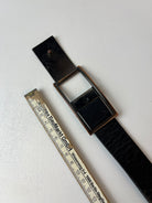 Vintage Leder Gürtel Schwarz