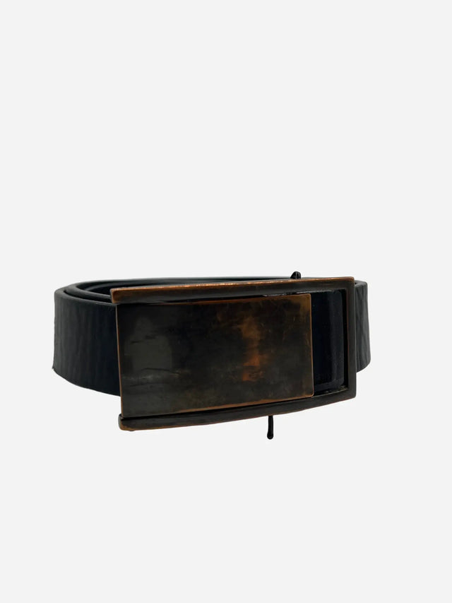Vintage Leder Gürtel Schwarz