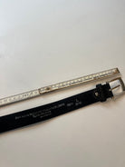 Vintage Schwarzer Leder Gürtel