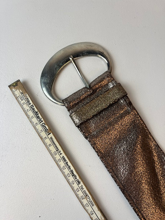 Y2K Bronze Glitzer Gürtel