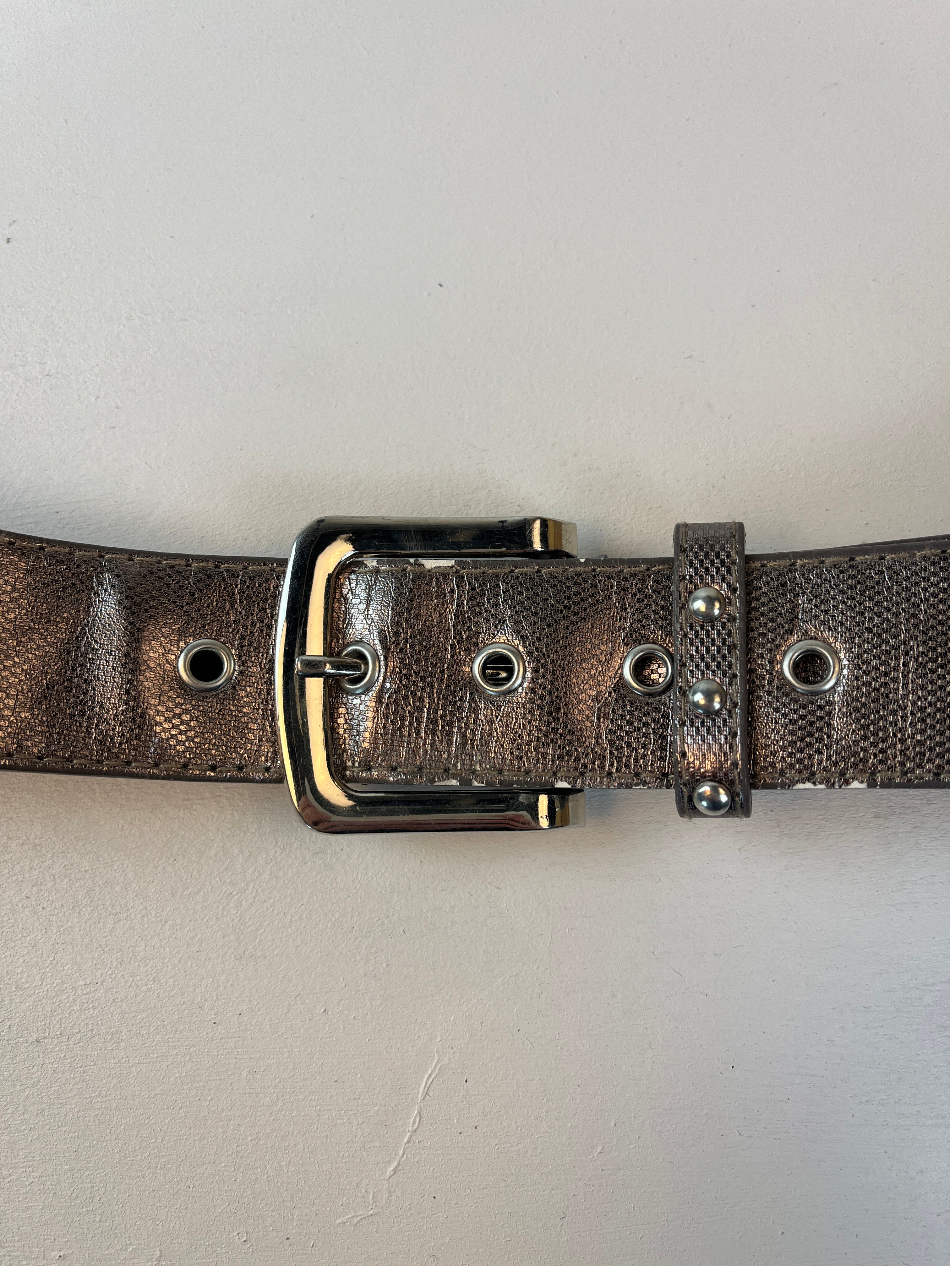 Vintage Nieten Gürtel Bronze