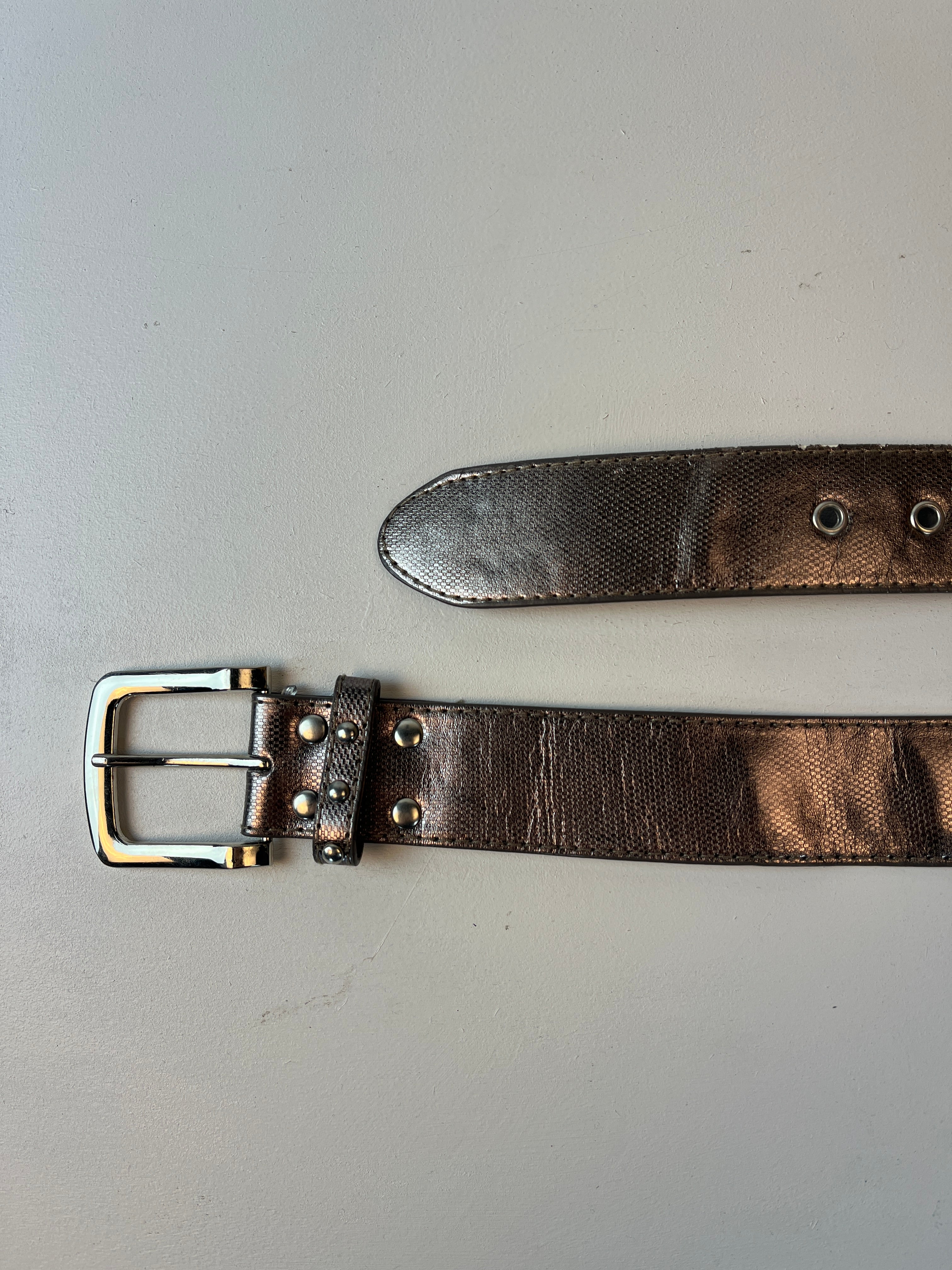 Vintage Nieten Gürtel Bronze