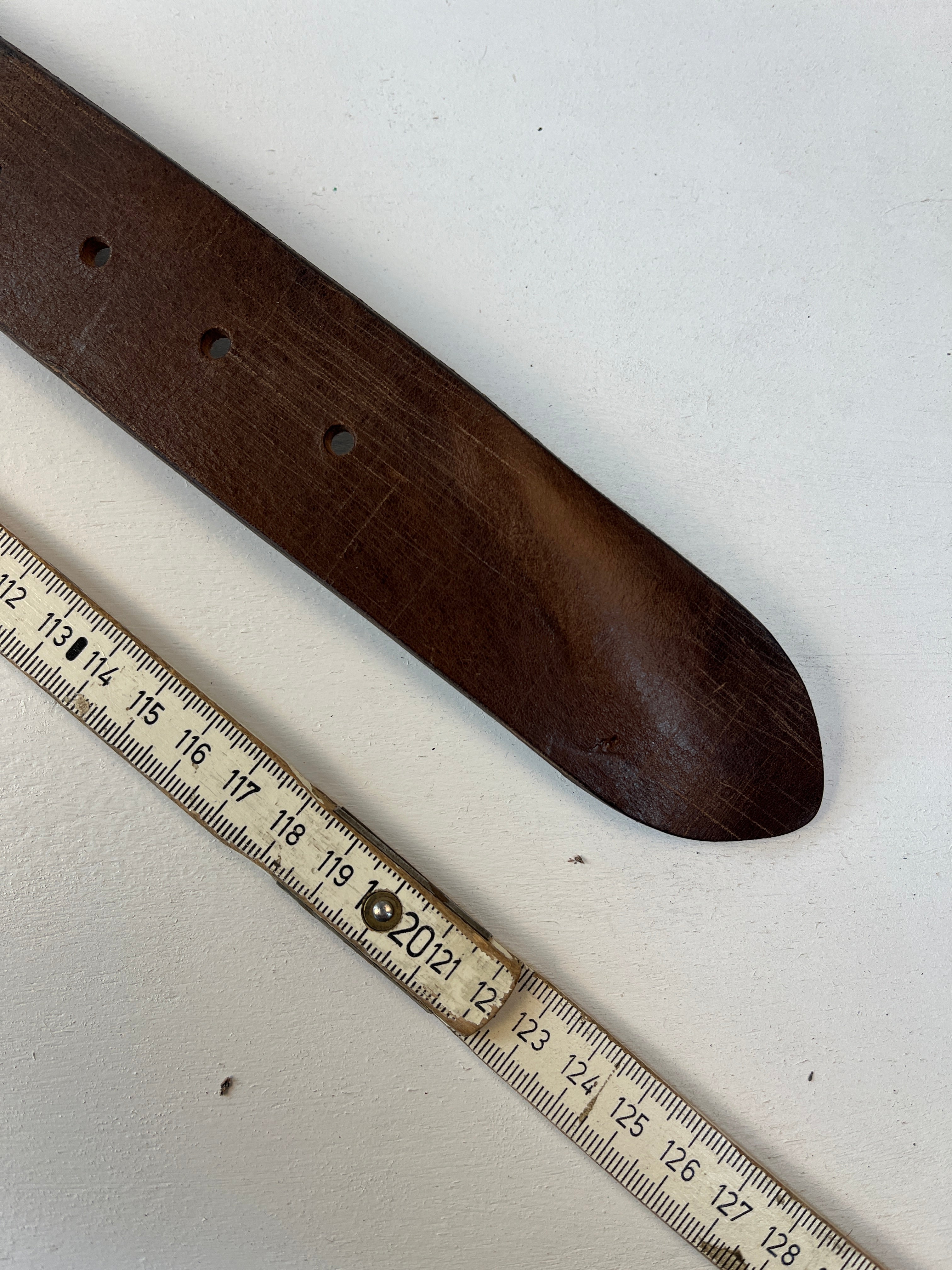 Vintage Leder Gürtel Braun