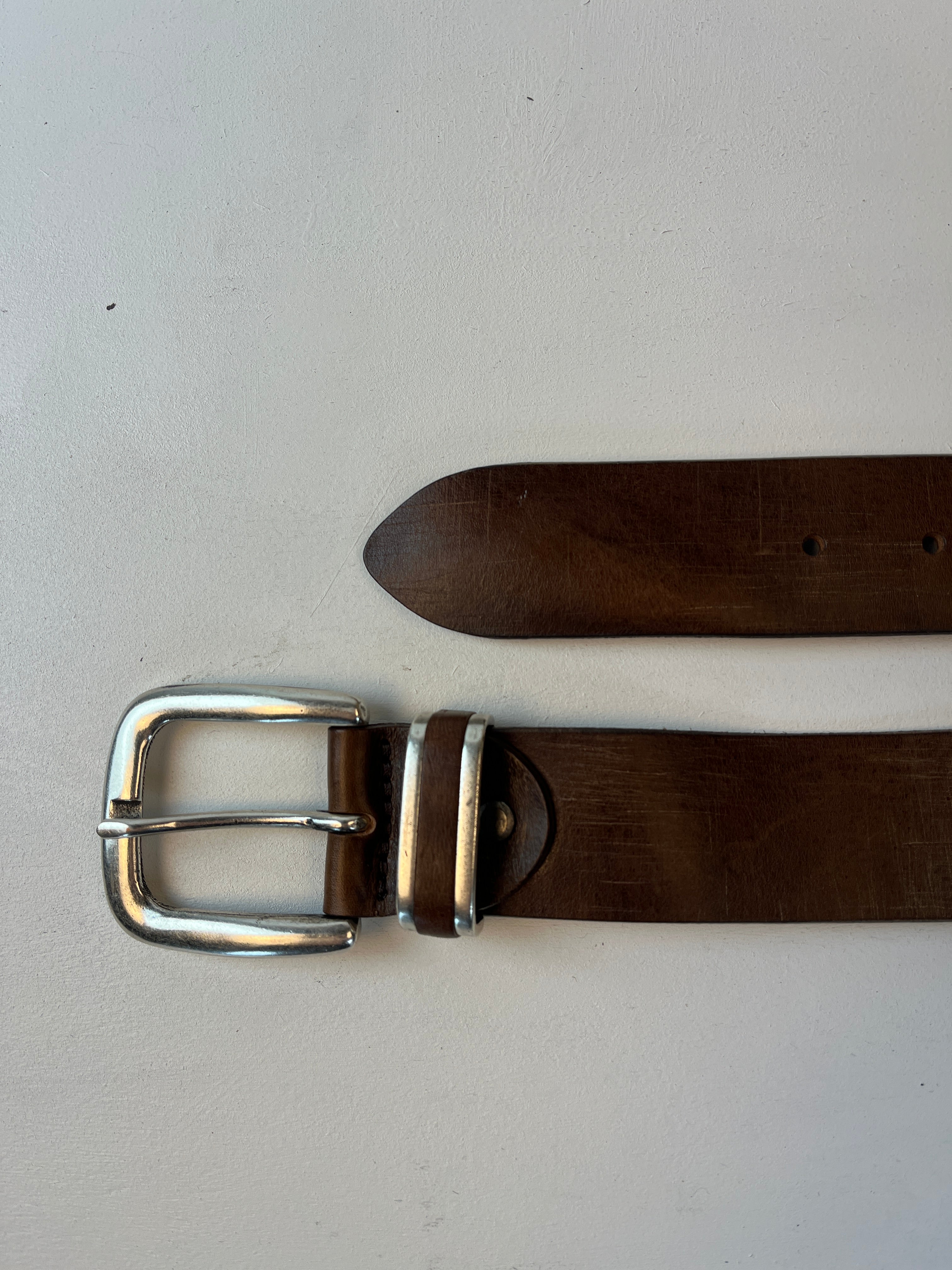 Vintage Leder Gürtel Braun