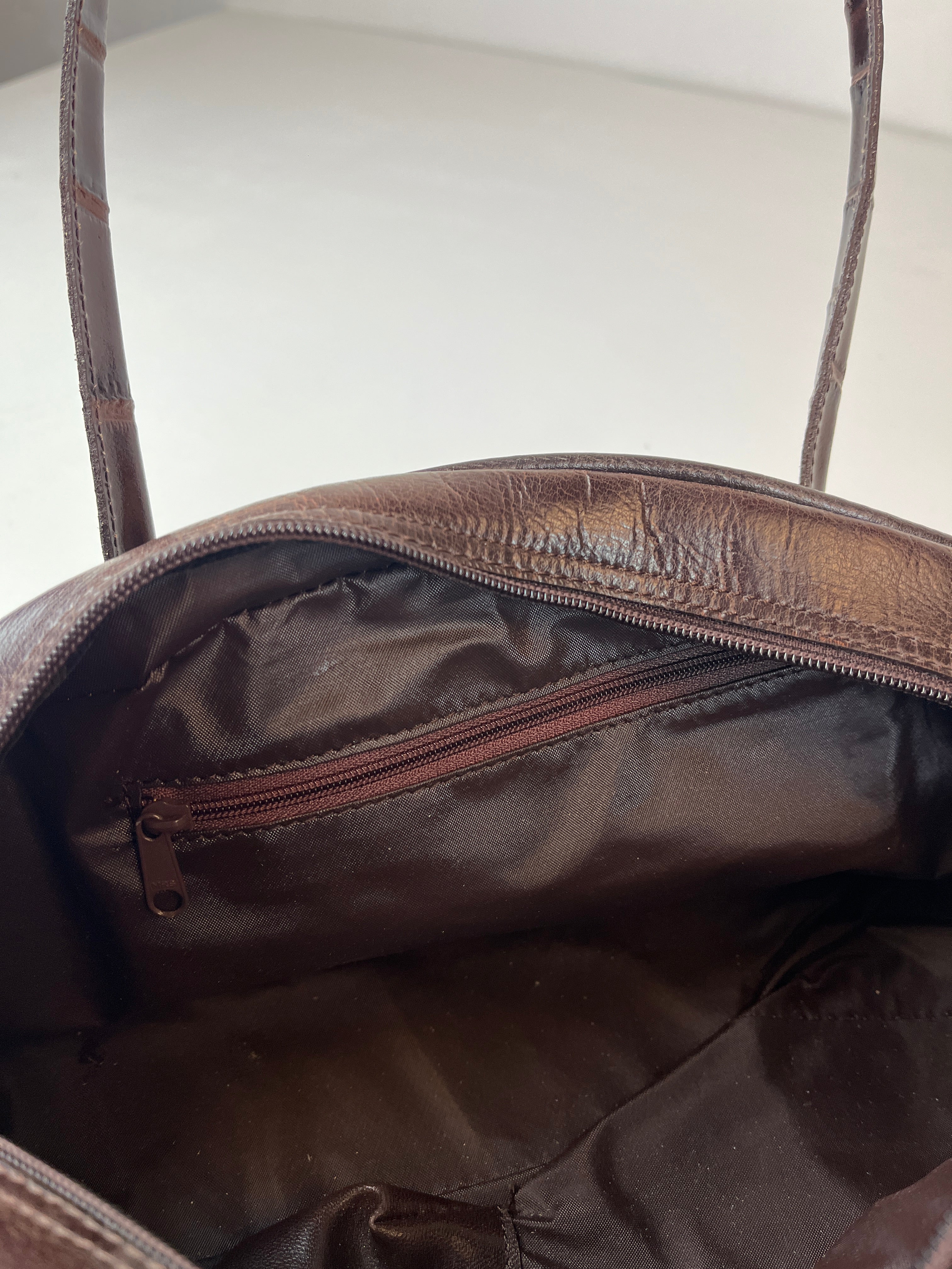 Vintage Leder Tasche Braun
