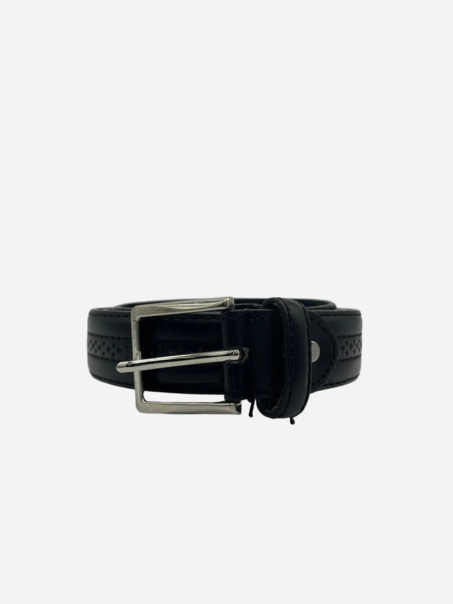 Vintage Leder Gürtel Schwarz