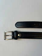 Vintage Leder Gürtel Schwarz