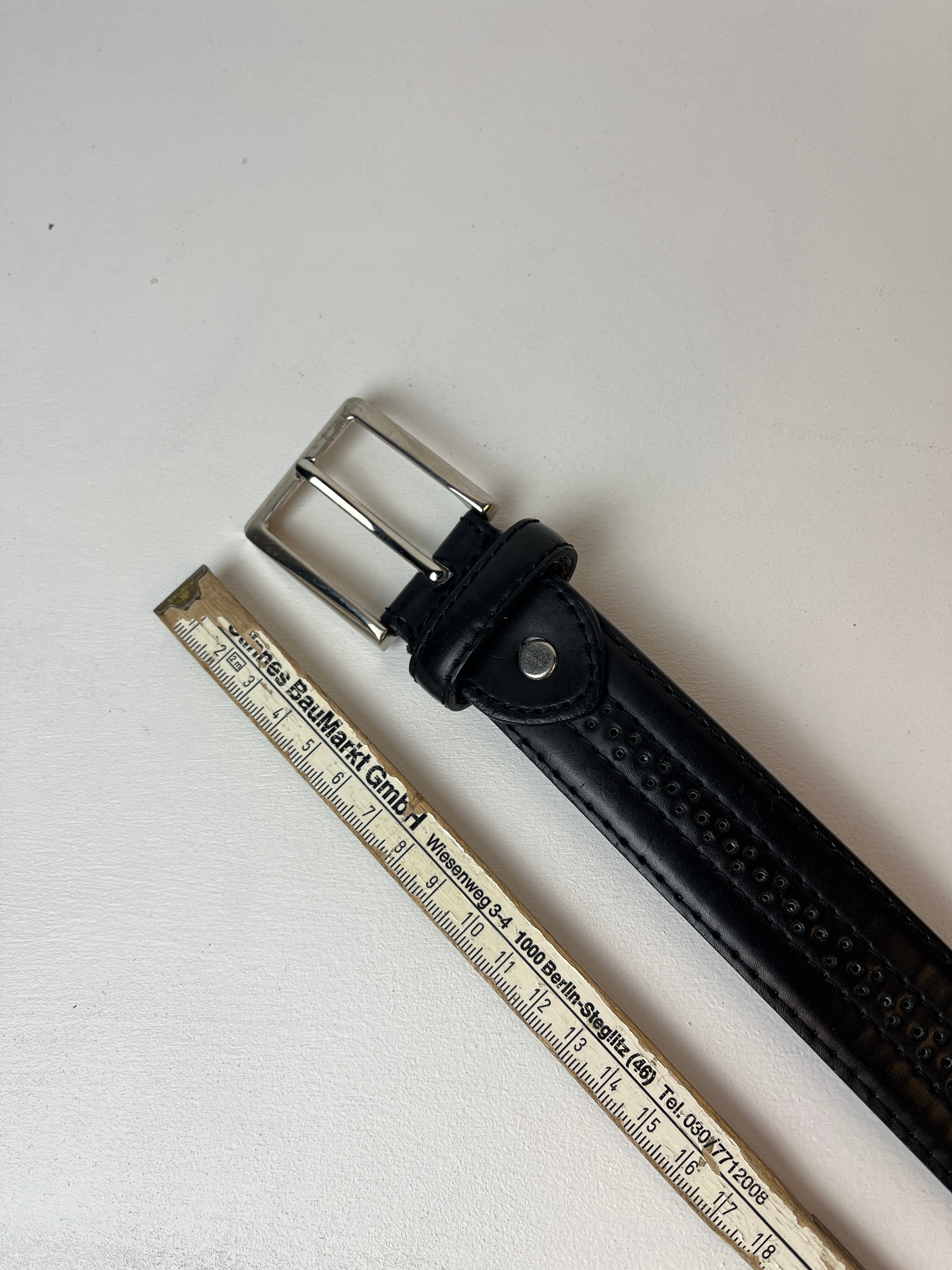 Vintage Leder Gürtel Schwarz