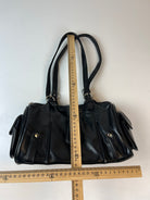 Vintage Leder Tasche Schwarz
