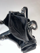 Vintage Leder Tasche Schwarz