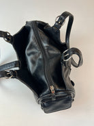 Vintage Leder Tasche Schwarz