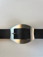 Vintage Leder Gürtel Schwarz