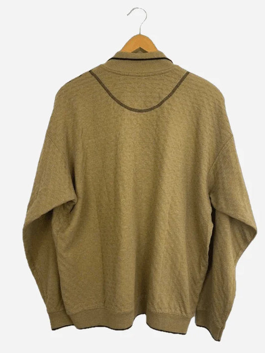 Roessler button sweater (L)