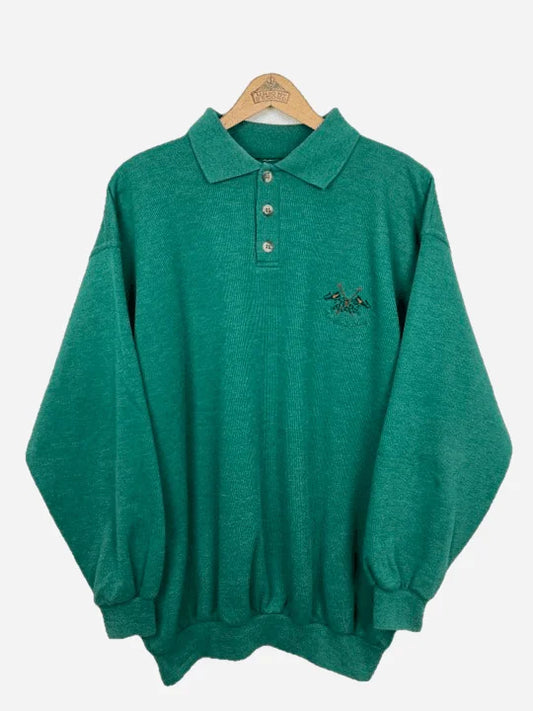 Atlantic Sailing Button Sweater (L)