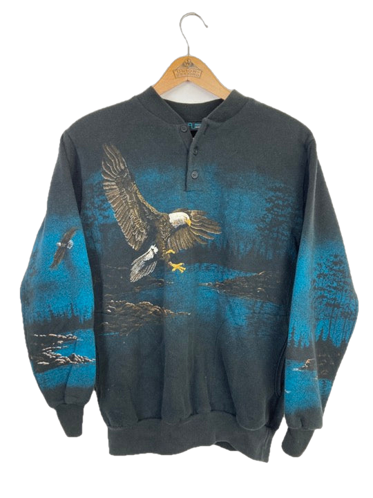 “Eagle” button sweater (S)